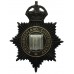 Northumberland Constabulary Night Helmet Plate - King's Crown