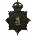 Warwickshire Constabulary Night Helmet Plate - King's Crown