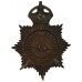 Warwickshire Constabulary Night Helmet Plate - King's Crown