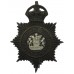 Nottinghamshire Constabulary Night Helmet Plate - King's Crown