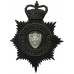 Shropshire Constabulary Night Helmet Plate - Queen's Crown