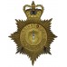 Shropshire Constabulary Night Helmet Plate - Queen's Crown