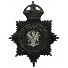 Scarborough Borough Police Night Helmet Plate - King;s Crown