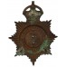 Herefordshire Constabulary Black Helmet Plate - King's Crown