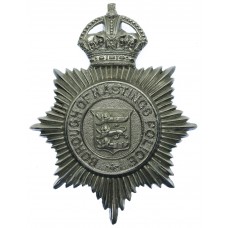 Hastings Borough Police Helmet Plate - King's Crown