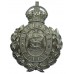 Guernsey Police Wreath Helmet Plate - King's Crown