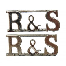 Pair of Ross & Sutherland Constabulary (R&S) Shoulder Titles