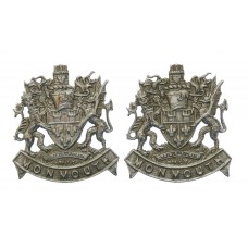 Pair of Monmouthshire Constabulary Collar Badges