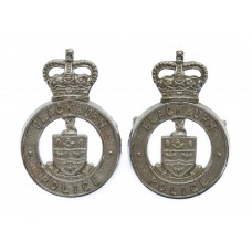 Pair of Blackburn Borough Police Collar Badges - Queen's Crown