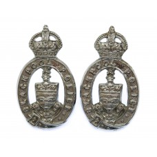 Pair of Blackpool Police Collar Badges - King's Crown