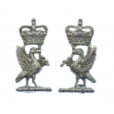 Pair of Liverpool City Police Collar Badges - Queen's Crown 