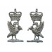 Pair of Liverpool City Police Collar Badges - Queen's Crown 