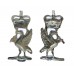 Pair of Liverpool City Police Collar Badges - Queen's Crown 