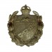 Norfolk Constabulary White Metal Collar Badge - King's Crown