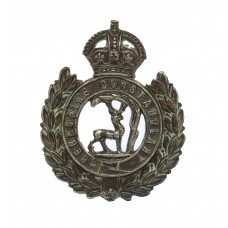 Berkshire Constabulary White Metal Collar Badge - King's Crown