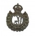 Berkshire Constabulary White Metal Collar Badge - King's Crown