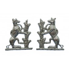 Pair of Warwickshire Constabulary Collar Badges