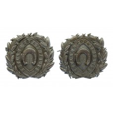 Pair of Rutland County Police Chrome Collar Badges