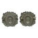 Pair of Rutland County Police Chrome Collar Badges