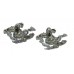 Pair of Newcastle-upon-Tyne City Police Chrome Collar Badges