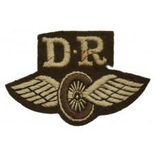 British Army Despatch Rider (D.R.) Winged Wheel Cloth Proficiency