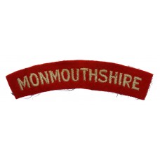 Monmouthshire Regiment (MONMOUTHSHIRE) Cloth Shoulder Title