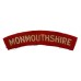 Monmouthshire Regiment (MONMOUTHSHIRE) Cloth Shoulder Title