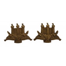 Pair of King's Own Scottish Borderers (K.O.S.B.) Collar Badges