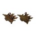 Pair of King's Own Scottish Borderers (K.O.S.B.) Collar Badges