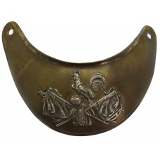 19th Century French 2nd Empire Officer's Brass Gorget