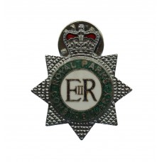 Royal Parks Constabulary Enamelled Collar Badge - Queen's Crown