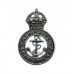 Admiralty Constabulary Chrome Collar Badge - King's Crown