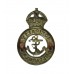 Admiralty Constabulary White Metal Collar Badge - King's Crown