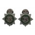 Pair of Royal Parks Constabulary Enamelled Collar Badges - Queen's Crown