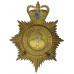 Lincolnshire Constabulary Night Helmet Plate - Queen's Crown