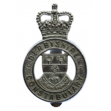 Derbyshire Constabulary Cap Badge - Queen's Crown