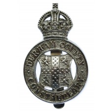 Durham County Constabulary Cap Badge - King's Crown