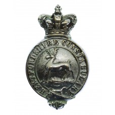 Hertfordshire Constabulary Chrome Cap Badge