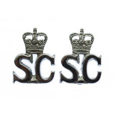 Pair of Special Constabulary Collar Badges - Queen's Crown