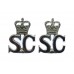 Pair of Special Constabulary Collar Badges - Queen's Crown