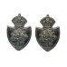 Pair of Worcestershire Constabulary Collar Badges - King's Crown