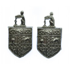 Pair of Stoke-0n-Trent City Police Collar Badges