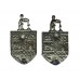 Pair of Stoke-0n-Trent City Police Collar Badges