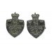 Pair of Teesside Constabulary Collar Badges - Queen's Crown