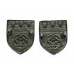 Pair of Derbyshire Constabulary Collar Badges