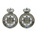 Pair of Ministry of Defence Police Collar Badges - Queen's Crown