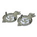 Pair of Isle of Man Constabulary Collar Badges - Queen's Crown