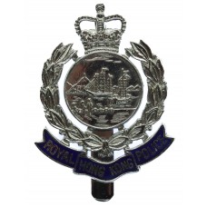 Royal Hong Kong Police Enamelled Cap Badge - Queen's Crown