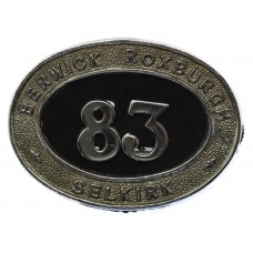 Berwick, Roxburgh and Selkirk Police Epaulette Badge