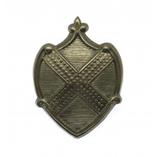 St Albans City Police White Metal Collar Badge